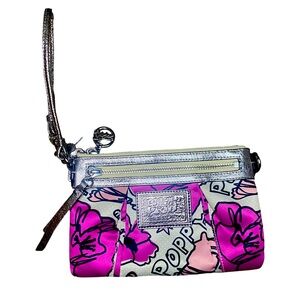 Y2K Vintage 90s Coach Poppy Kyra Floral Purse Handbag:/ Shoulder Bag